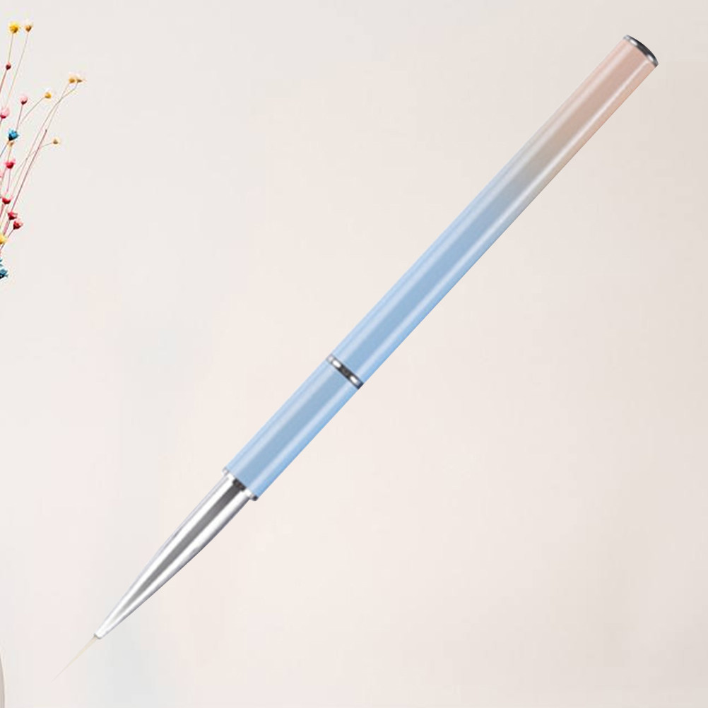 Nail Art Brush Set - ชุดปากกาไลเนอร์สำหรับทำเล็บมืออาชีพ ด้ามจับโลหะ ปากกาสีสำหรับเจลยูวี ปากกาวาดลายละเอียด แปรงแต่งเล็บสำหรับแกะสลักและวาดลายดอกไม้