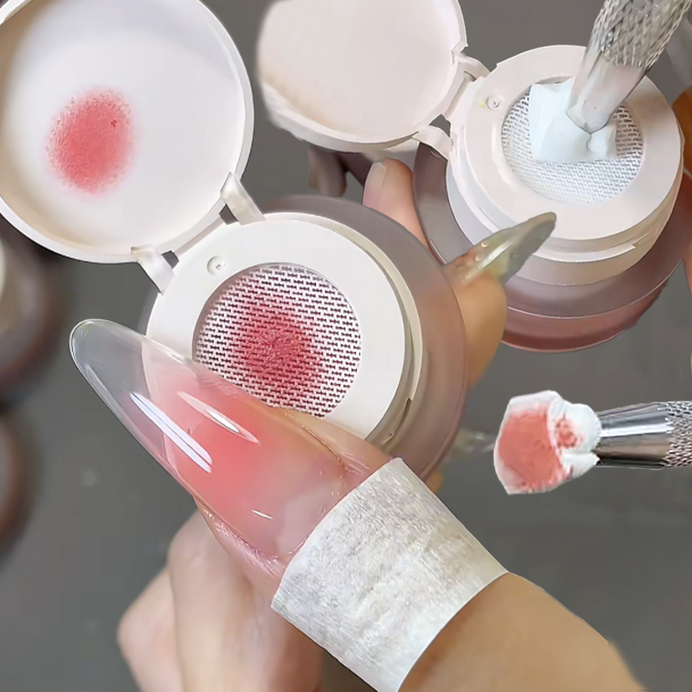 Nail Art Ombre Pink - เจลทาเล็บไล่สีแบบ Air Cushion 1 กระปุก สีชมพู/ขาว/ดำ