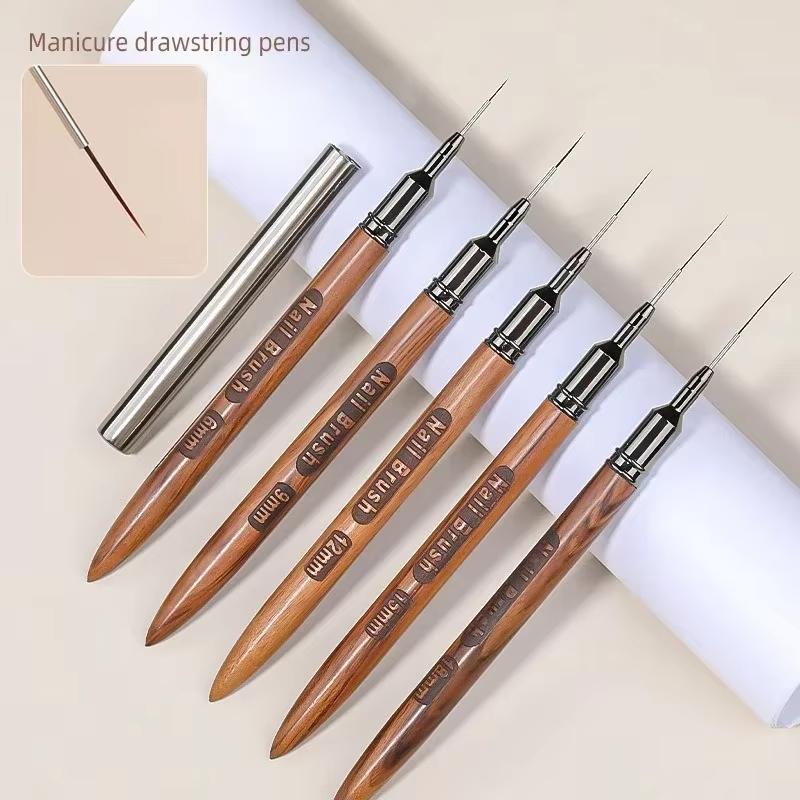 ชุดแปรงเพ้นท์เล็บด้ามไม้ 1/4/5 - Nail Art Brush Set บทวิจารณ์และราคา