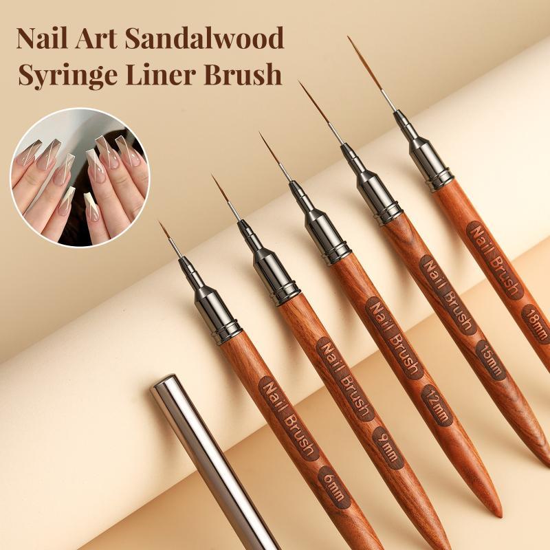 ชุดแปรงเพ้นท์เล็บด้ามไม้ 1/4/5 - Nail Art Brush Set บทวิจารณ์และราคา