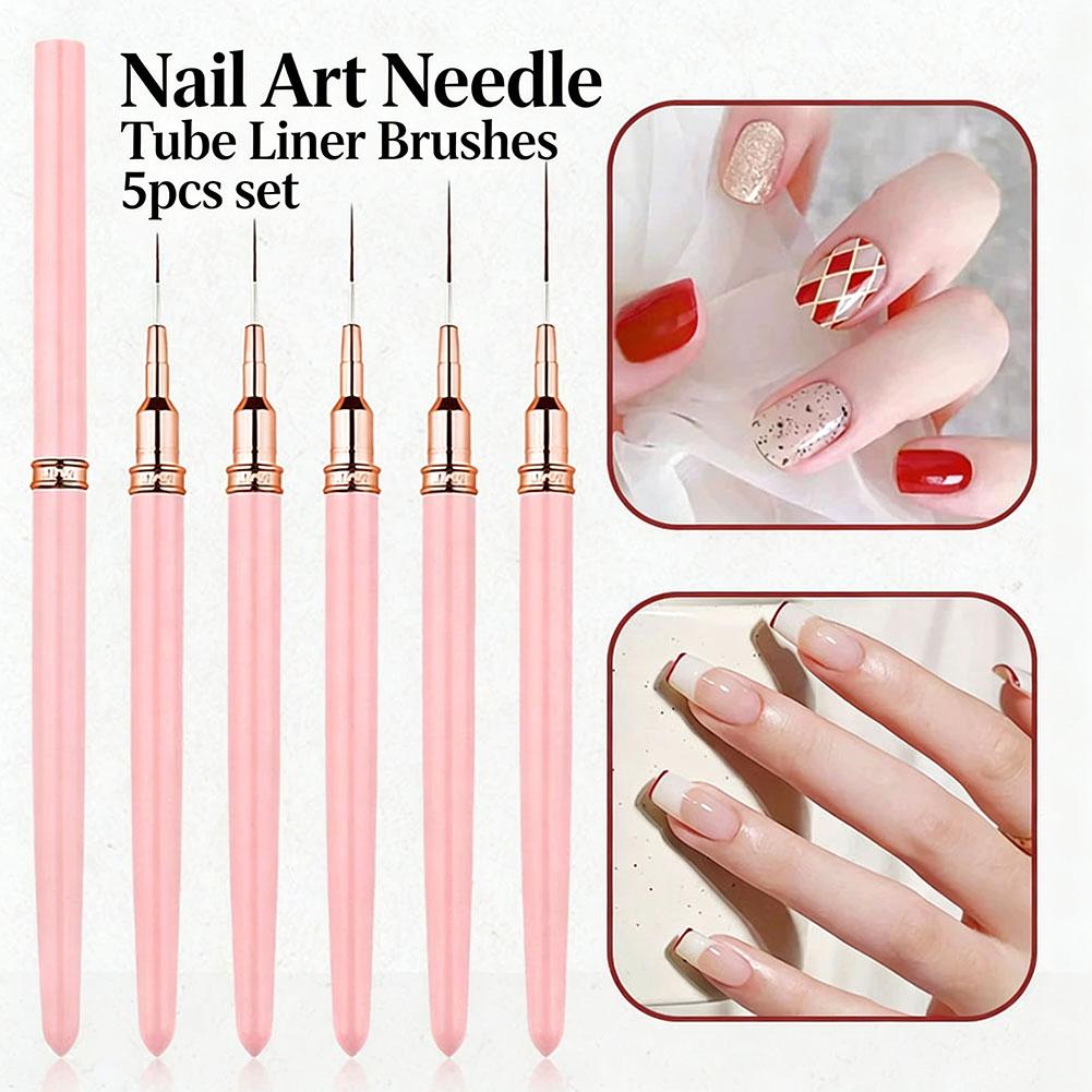 ชุดแปรงเพ้นท์เล็บ 5 ชิ้น ขนาด  - Nail Art Brush Set บทวิจารณ์และราคา