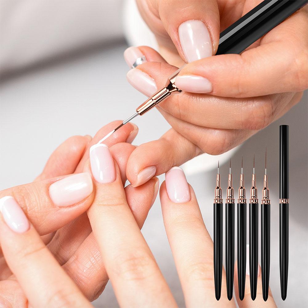 ชุดแปรงเพ้นท์เล็บ 5 ชิ้น ขนาด  - Nail Art Brush Set บทวิจารณ์และราคา