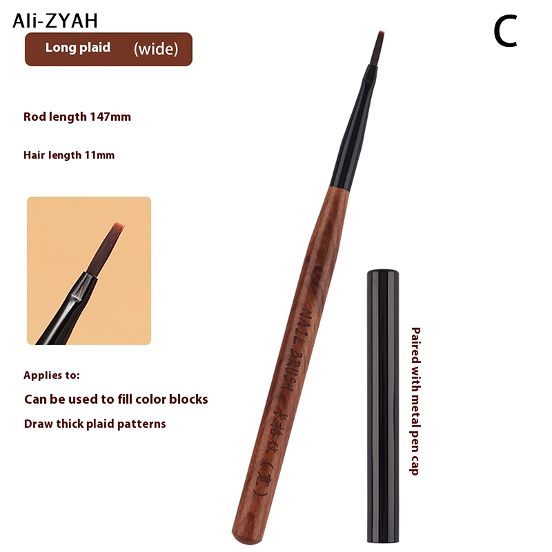 【ZYH】1/3 ชิ้น ชุดแปรงวาดลายเล็ - Nail Art Brush Set บทวิจารณ์และราคา