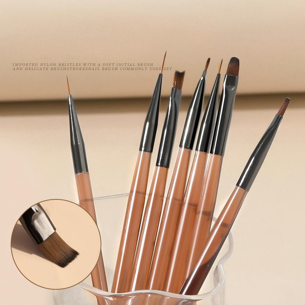 ชุดแปรงเพ้นท์เล็บ 9 ชิ้น ด้ามไ - Nail Art Brush Set บทวิจารณ์และราคา