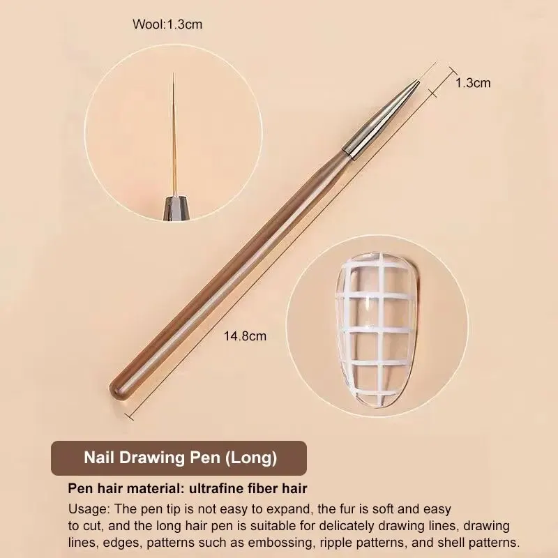 ชุดแปรงเพ้นท์เล็บ 9 ชิ้น ด้ามไ - Nail Art Brush Set บทวิจารณ์และราคา