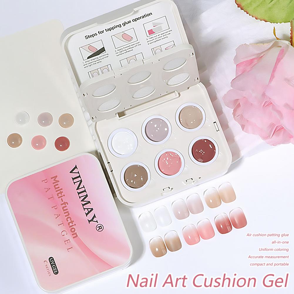 เจลไล่สี 6 สี สำหรับทำเล็บแบบไ - Nail Art Ombre Pink บทวิจารณ์และราคา