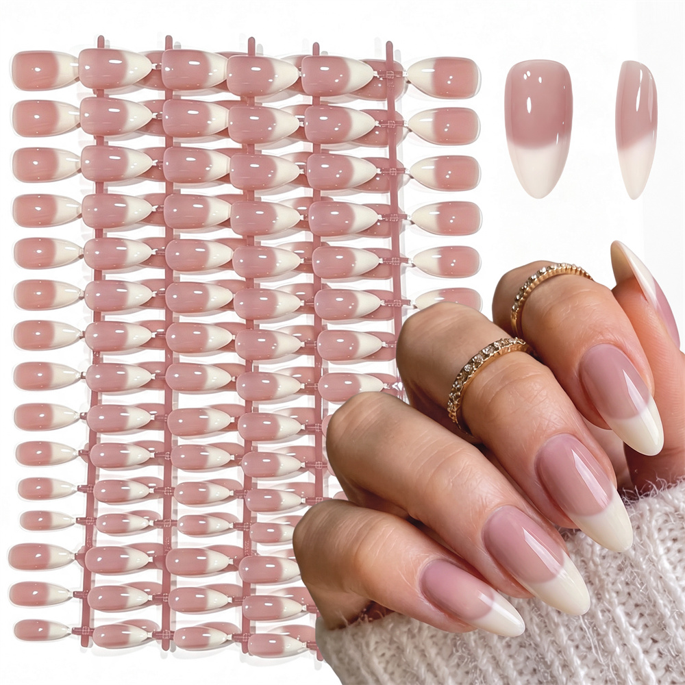 เล็บปลอมแบบกดติด 150 ชิ้น สไตล - Nail Art Ombre Pink บทวิจารณ์และราคา