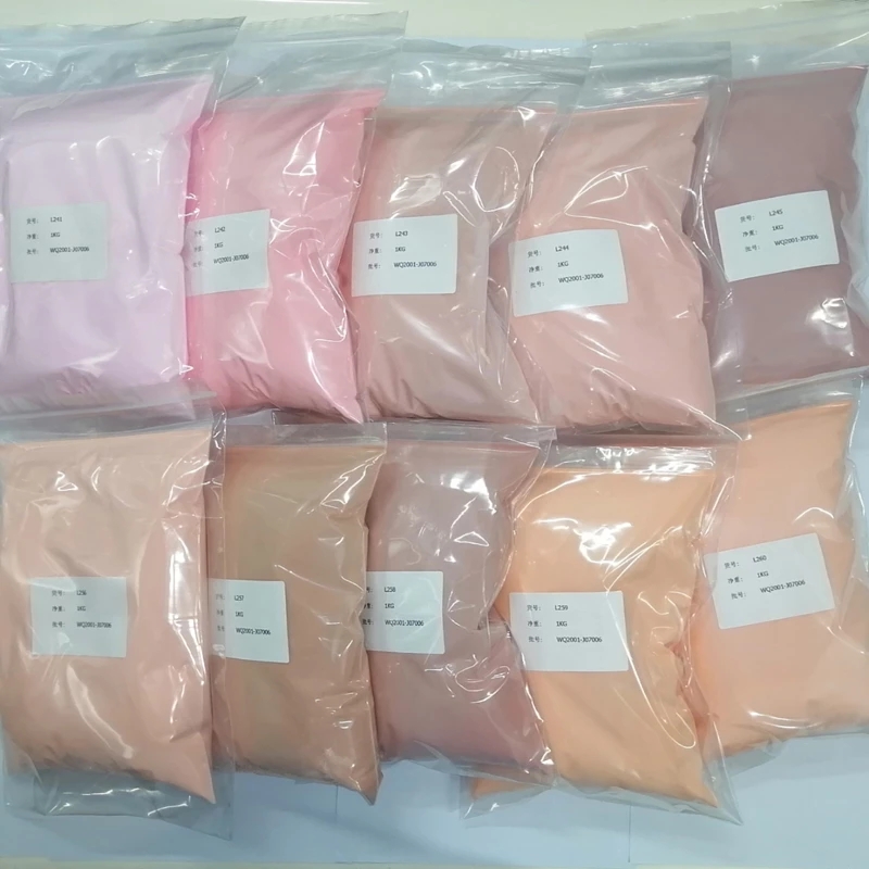 1000g สีขาวใสสีชมพูเล็บอะคริลิ - Nail Art Emas บทวิจารณ์และราคา