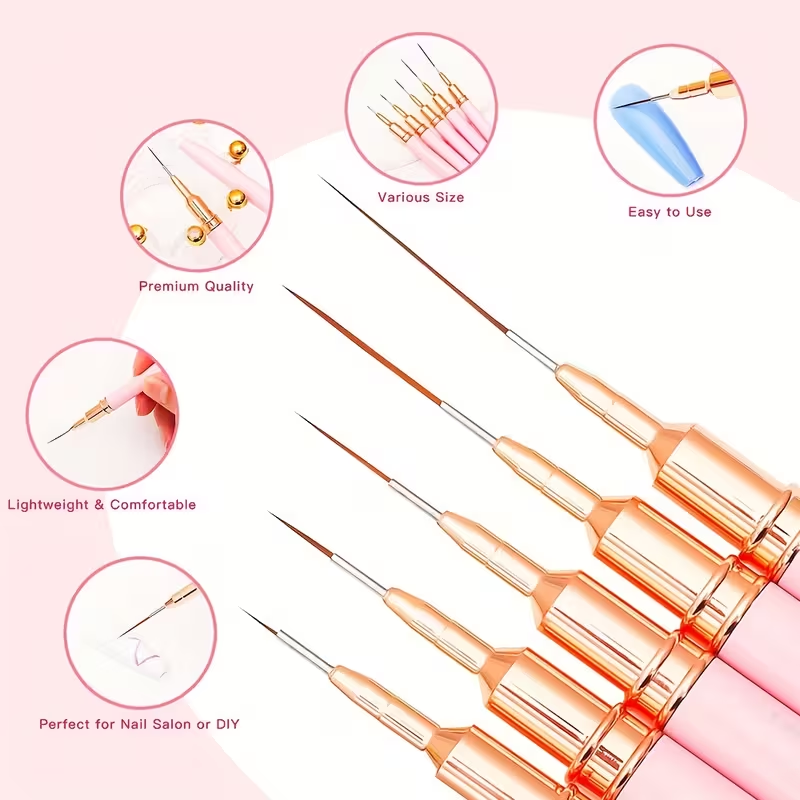 ชุดแปรงเพ้นท์เล็บมืออาชีพ 15 ช - Nail Art Brush Set บทวิจารณ์และราคา