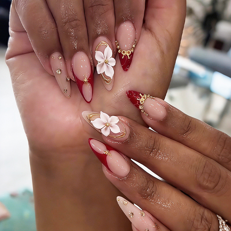 ชุดเล็บปลอมแบบกดติด 24 ชิ้น ลา - Nail Art Design บทวิจารณ์และราคา