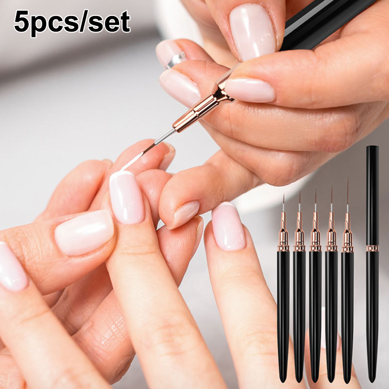 # ชุดแปรงเพ้นท์เล็บมืออาชีพ 5  - Nail Art Brush Set บทวิจารณ์และราคา