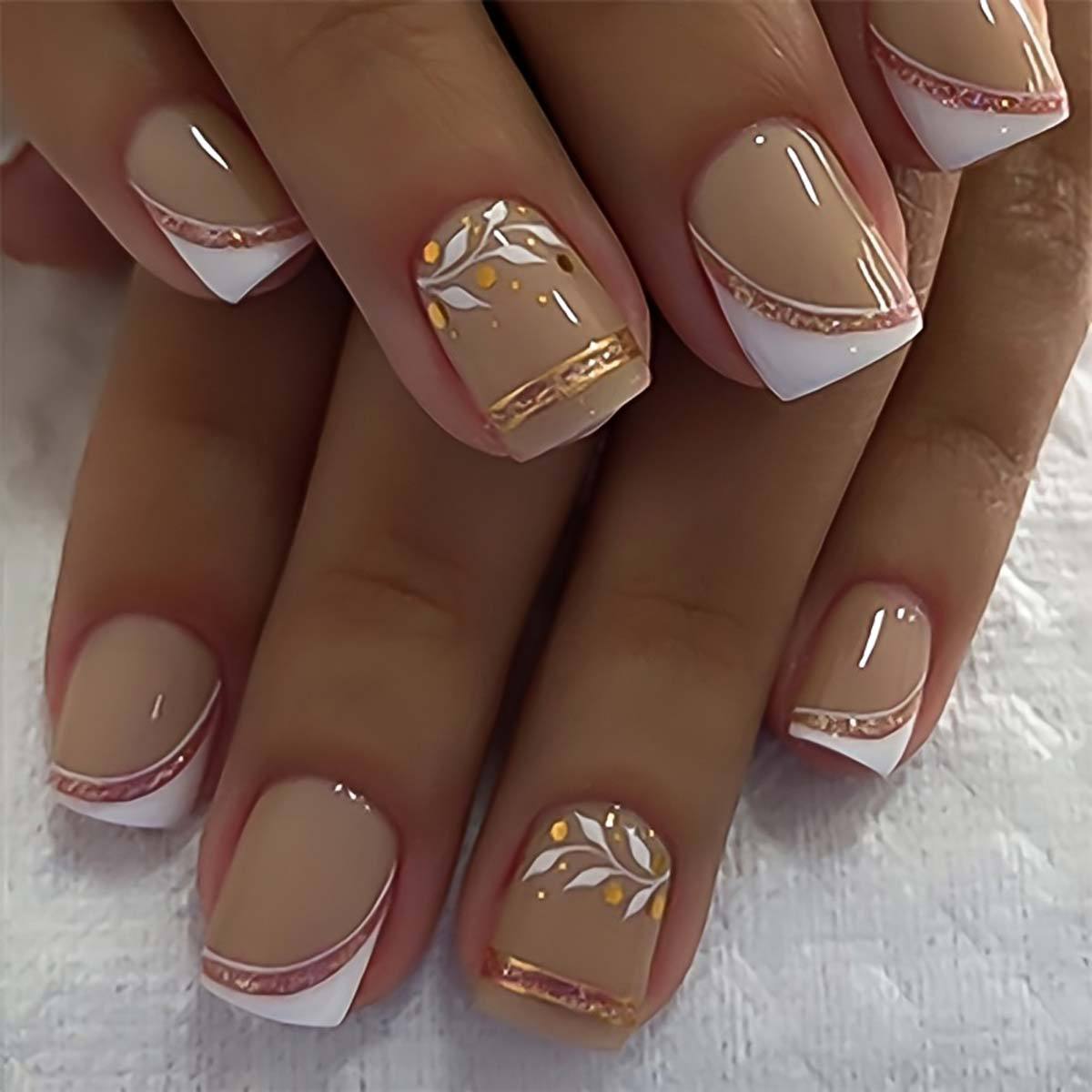 เล็บปลอมแบบสั้น-กลางสำหรับผู้ห - Nail Art Design บทวิจารณ์และราคา