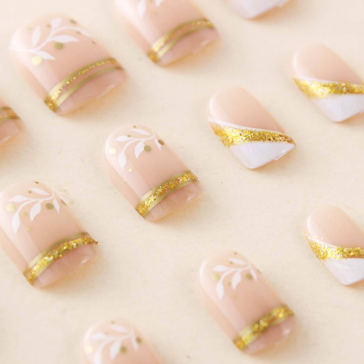 เล็บปลอมแบบสั้น-กลางสำหรับผู้ห - Nail Art Design บทวิจารณ์และราคา