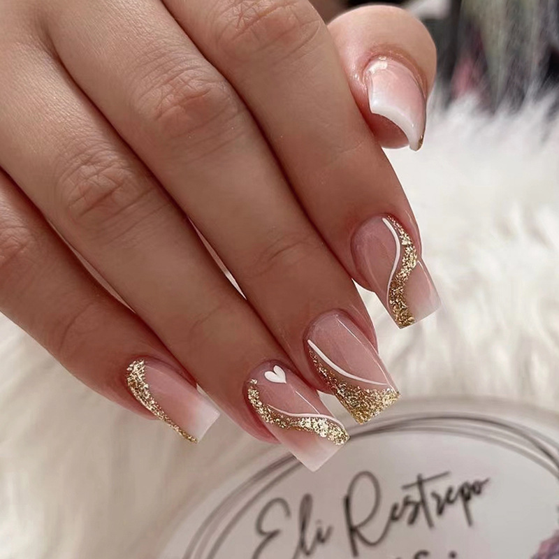 เล็บปลอมแบบสั้น-กลางสำหรับผู้ห - Nail Art Design บทวิจารณ์และราคา