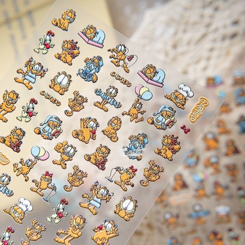 สติกเกอร์ตกแต่งเล็บลายการ์ฟิลด - Nail Art Design บทวิจารณ์และราคา