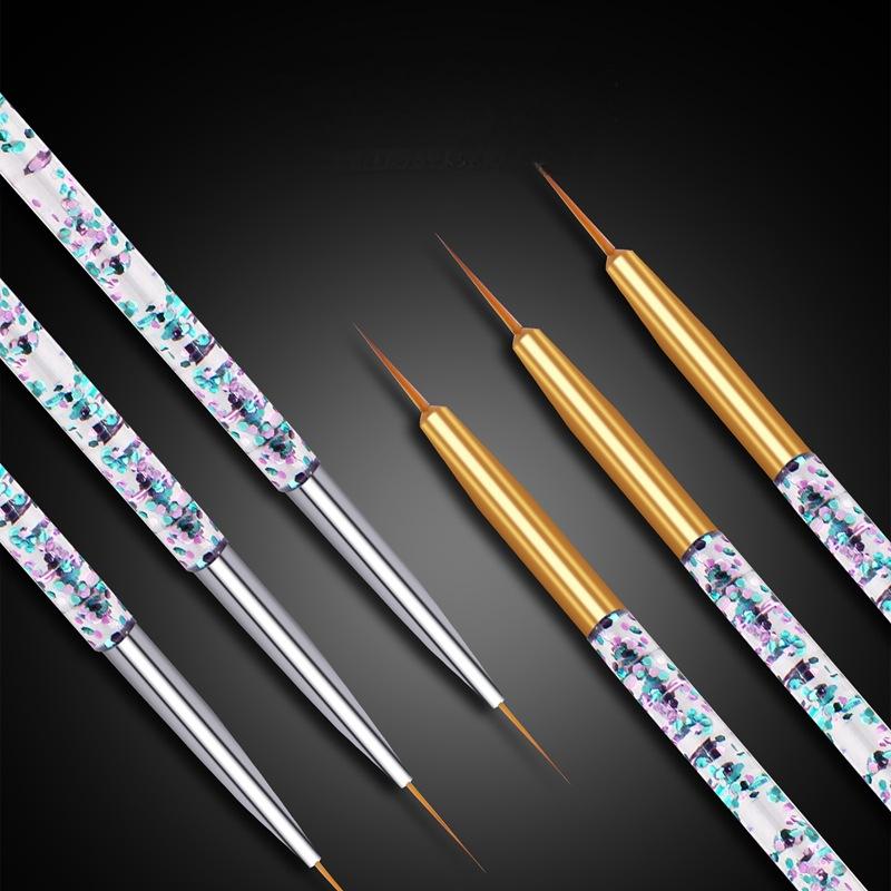 ชุดแปรงเพ้นท์เล็บลายทรายใส 3 ช - Nail Art Brush Set บทวิจารณ์และราคา