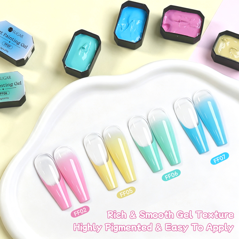 ยูอาร์ ชูการ์ ยาทาเล็บเจลสีชมพ - Nail Art Ombre Pink บทวิจารณ์และราคา