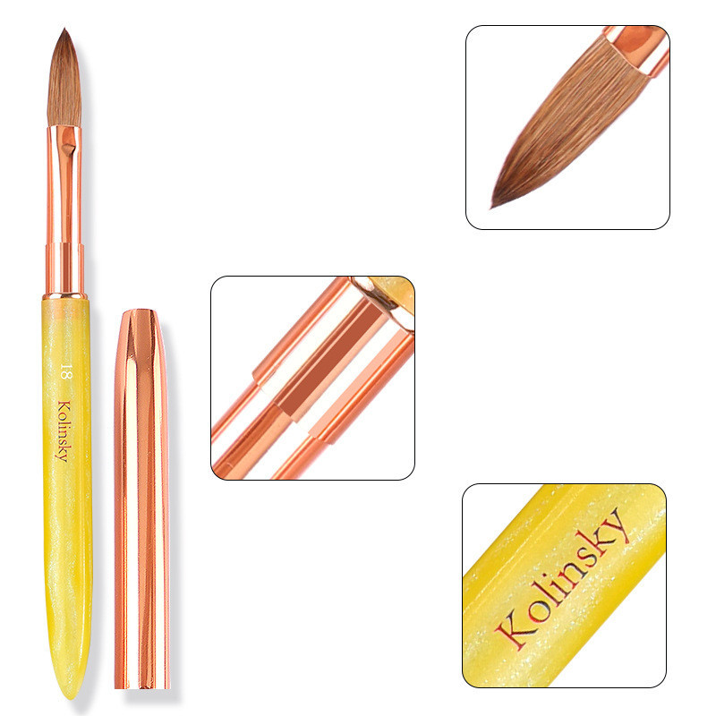 ชุดแปรงทาเล็บอะคริลิก Kolinsky - Nail Art Brush Set บทวิจารณ์และราคา